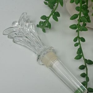 Clear Decorative Glass Bottle Stopper